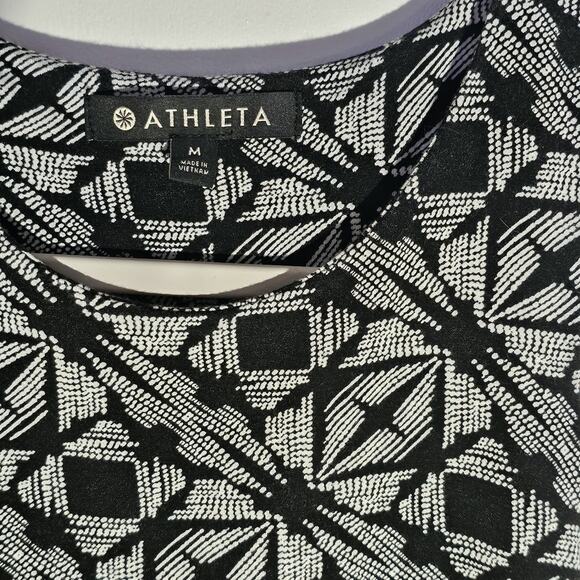 Athleta Santorini High Neck Printed Dress Size M Athleisure Camping Outdoors - Picture 4 of 7